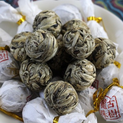 云南古树白茶龙珠批发 景谷白毫银针龙珠散装 单芽月光白毫大白芽1件图2
