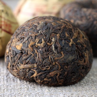 批发2019年云南凤凰沱茶普洱熟茶100克金芽沱黑茶茶叶1个图3