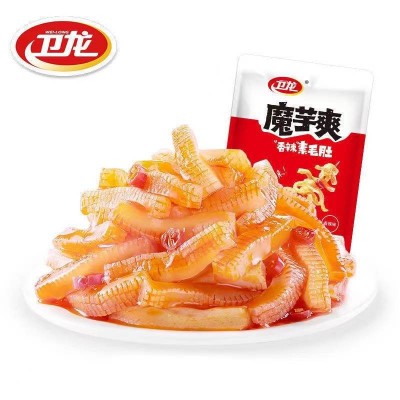 卫龙50g加量装魔芋爽素毛肚魔芋丝辣条素肉零食小吃休闲食品 1包图5