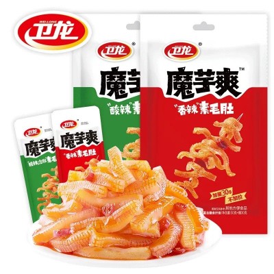卫龙50g加量装魔芋爽素毛肚魔芋丝辣条素肉零食小吃休闲食品 1包图3