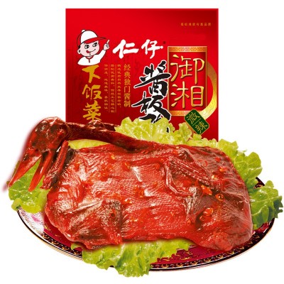 湖南风味仁仔400克酱板鸭鸭肉类熟食食品香辣小吃批发零食卤味配 2包