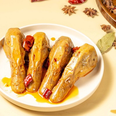 批发麻辣特产鸭头香辣卤味商用熟食冷吃开袋即食KTV酒吧小吃零食1个图2