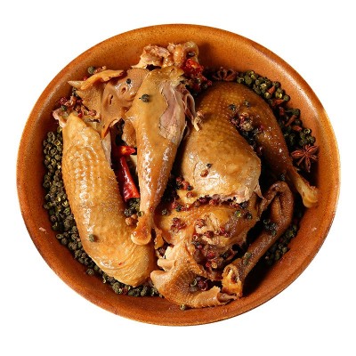 手撕麻椒鸡整只正宗手撕鸡藤椒鸡扒鸡麻辣鸡厂家直销一件代发1袋图4
