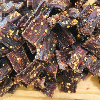 风干鸭肉干手撕鸭肉干零食散装麻辣干巴凉山风干鸭肉干2袋图3