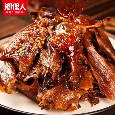 乡里人手撕酱板鸭湖南特产鸭肉鸭排酱卤香辣味熟食即食零食批发 2包图2