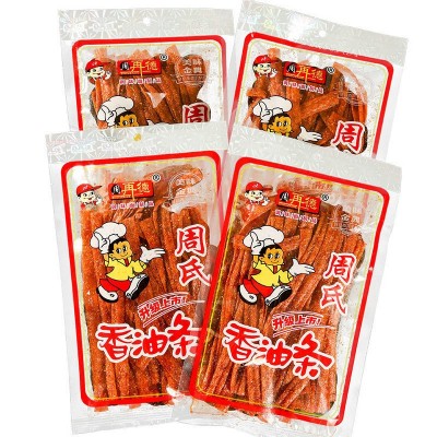 香油条麻辣湖南特产周再德周氏童年儿时怀旧经典爆辣小零食批发厂 3包图5