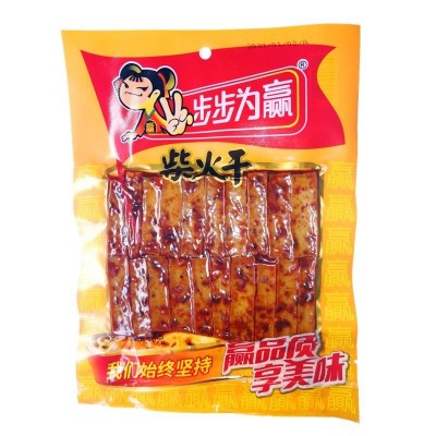 步步为赢柴火香干90g湖南特产休闲食品麻辣怀旧辣条零食超市批发 3包图2
