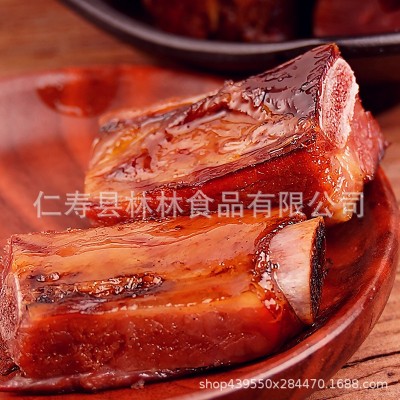 腊丰村腊排骨咸排骨烟熏排骨自制四川重庆特产无龙骨精排寸排肋排2袋