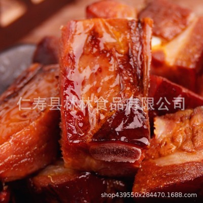 腊丰村腊排骨咸排骨烟熏排骨自制四川重庆特产无龙骨精排寸排肋排2袋图2