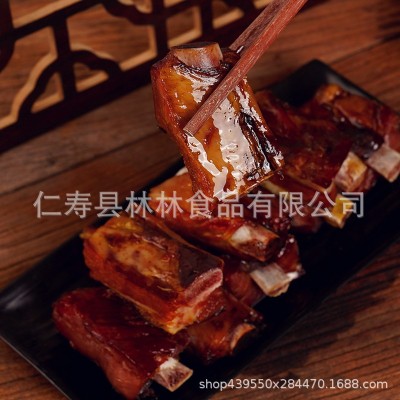 腊丰村腊排骨咸排骨烟熏排骨自制四川重庆特产无龙骨精排寸排肋排2袋图3