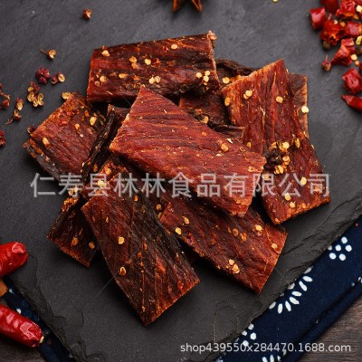 蜀丈人四川特产风干肉干超干麻辣手撕猪肉猪肉脯200g袋装2袋