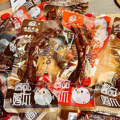 双双朵朵酱品鸡爪 卤味即食鸡爪批发 散称5斤装熟食 1包图3