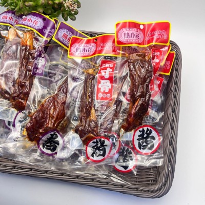 简小花80g即食香辣味猪寸骨酱板味网红休闲零食湖南特色食品 10包图4