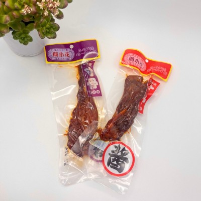 简小花80g即食香辣味猪寸骨酱板味网红休闲零食湖南特色食品 10包
