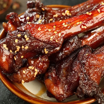 廖掌柜老卤烤鸭翅根香卤香辣鸭小腿翅根卤味散称零食小吃短保45天  1袋图5