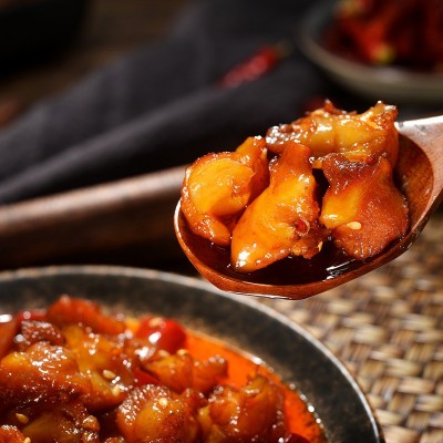 掌中宝麻辣鸡脆骨即食小吃办公休闲零食香辣新鲜辣子鸡肉2袋图3