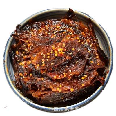 麻辣火边子牛肉 厂家自贡特色休闲牛肉熟食一件代发2袋