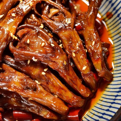 四川特产麻辣鸭舌卤味零食熟食小吃KTV一件代发微商供货1袋图3