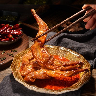 自贡麻辣兔腿四川特产兔老爹卤味冷吃熟食兔腿开袋即食 批发2袋