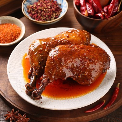 谢霸手枪鸡腿230g 香辣鸡腿即食熟食大鸡腿网红零食自贡特色冷吃2包图4