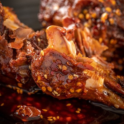 麻辣兔头2个装 冷吃麻辣兔肉休闲零食开袋即食四川特色小吃批发2包图4