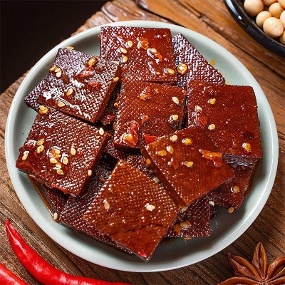 湖南特产平江酱干辣魔客豆干香辣豆腐干子零食小吃传统童年回忆 2包图5