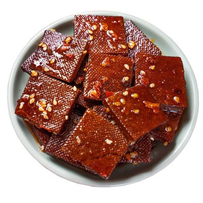 湖南特产平江酱干辣魔客豆干香辣豆腐干子零食小吃传统童年回忆 2包图4