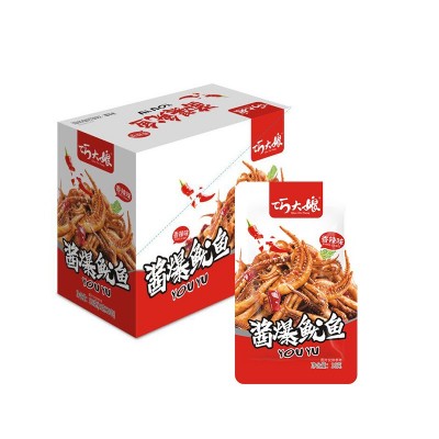 巧大娘酱爆鱿鱼16g 湖南特产麻辣零食小吃整盒休闲食品香辣鱿鱼 1盒图4