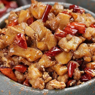 自贡冷吃兔四川特产小吃麻辣兔肉零食休闲食品厂家批发源头货源2包图3