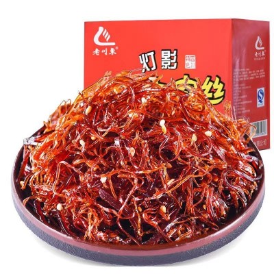 老川东灯影牛肉丝260g盒装麻辣零食工厂代发风干熟食即食 牛肉干1盒图4