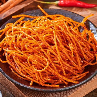 双娇辣丝臭干子素羊排摆摊清真麻辣原味零食便利店辣条整 箱大批发 1包图3