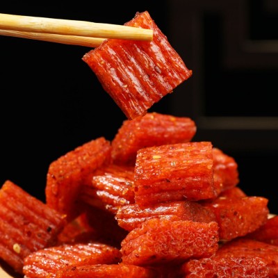 湖南双娇辣条网红大爆料大刀肉牛尾巴口红辣棒面筋麻辣零食大礼包 1包图3