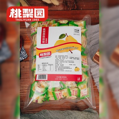 桃梨园梨膏糖500g克百草含片糖果食品 传统零食厂家直销批发热卖 2袋图3