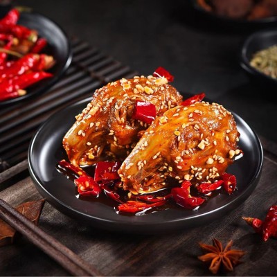 麻辣兔头四川特产成都自贡风味小吃卤味熟食开袋即食兔子头下酒菜1袋图5