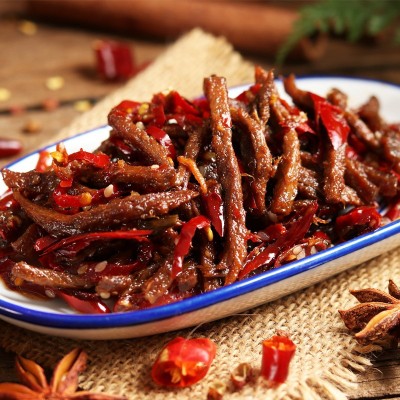 下单现做麻辣冷吃牛肉酒吧KTV川渝风味冷吃牛肉丝条150g 鲜香麻辣1袋图3