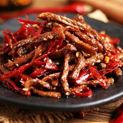 下单现做麻辣冷吃牛肉酒吧KTV川渝风味冷吃牛肉丝条150g 鲜香麻辣1袋图2