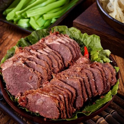 蜀小萌冷吃红油千层毛肚牛肉贡菜凉拌即食免煮熟食川渝麻辣零食1盒图3