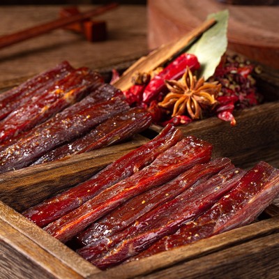 独立小包装手撕牛肉即食食品办公室休闲零食五香麻辣味风干牛肉干1袋图2