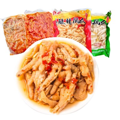 餐饮卤菜摆摊酸辣无骨鸡爪凉菜食品批发厂家5斤商用去骨凤爪零食20斤图4