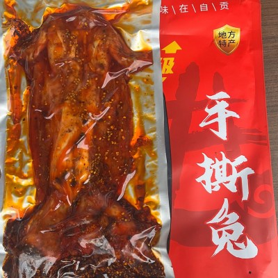 手撕兔自贡下酒菜熟食冷吃麻辣兔肉烤兔兔子肉食品开袋即食1件图4