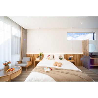 1号院·起来一起看洱海日出·洱海阳光原木轻奢大床房（全屋智能、干湿分离、智能马桶、纯棉亲肤布草、静音图4
