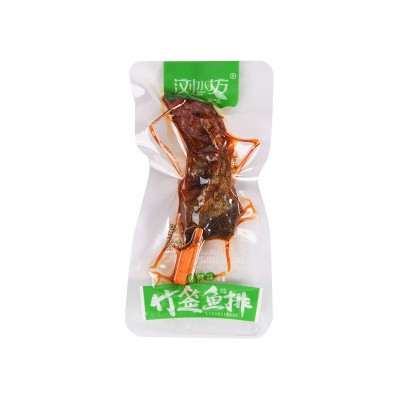 手撕鱼排香辣鱼尾香酥鱼块竹签鱼排散装称重开袋即食休闲零食批發1g图4