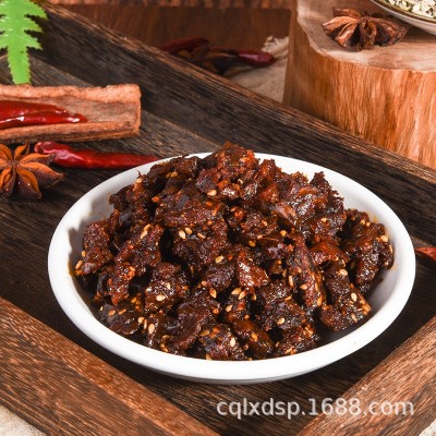 罗小町 牛肉零食160g麻辣牛肉干条香辣牛肉零食卤味冷吃整箱批发1包图2