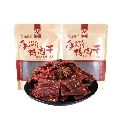 四川风干鸭肉干零食景区特产展会风干鸭肉干巴休闲食品厂家1斤图5