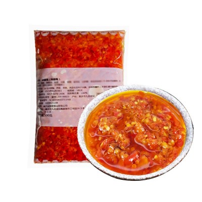 牛乐哥厂家餐饮商用拌饭酱拌面酱青椒酱剁椒酱批发烧椒酱辣椒酱 1包图5