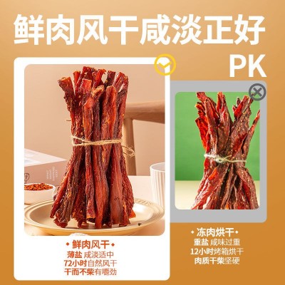 风干鸡肉干大罐手撕辣鸡胸肉干健身休闲鸡肉零食即食麻辣食品批發1罐图3