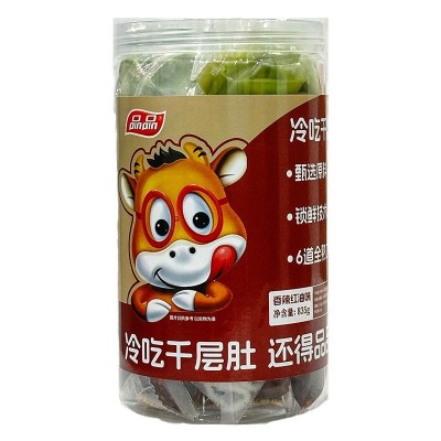 品品冷吃千层肚牛肉贡菜鸡爪双拼三拼即食解馋麻辣零食红油 凉拌菜3罐图4