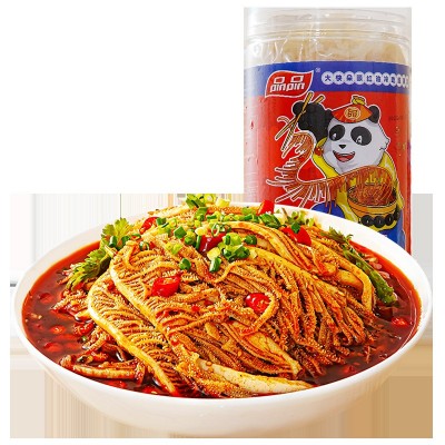 品品冷吃千层肚牛肉贡菜鸡爪双拼三拼即食解馋麻辣零食红油 凉拌菜3罐图5