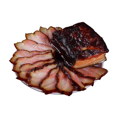 厂家批发柴火烟熏三线肉 川味风干农家腊肉 四川特产烟熏五花肉  1件图5