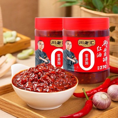 实体批发川老汇郫县红油豆瓣酱980g四川特产自制辣椒酱豆瓣酱2瓶图3